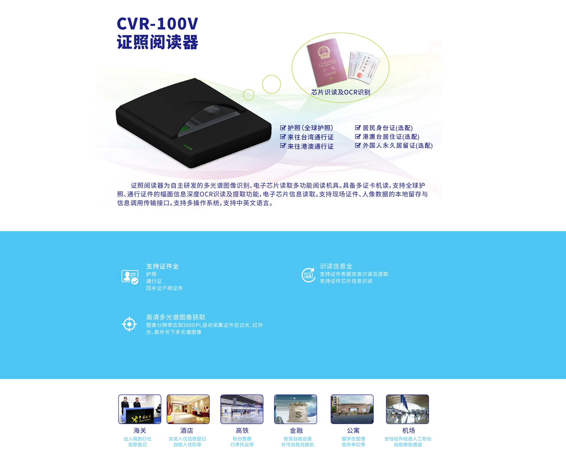 CVR-100V证照阅读器